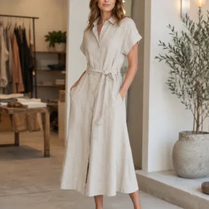 Eden Linen Shirt Dress