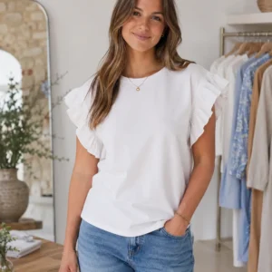 Lara Frill Sleeve Top