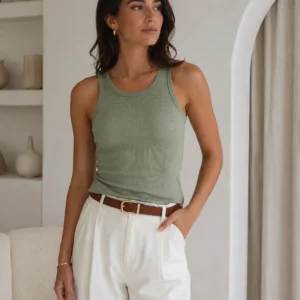 Mabel Ribbed Vest Top