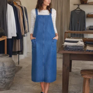 Rosie Denim Pinafore Dress